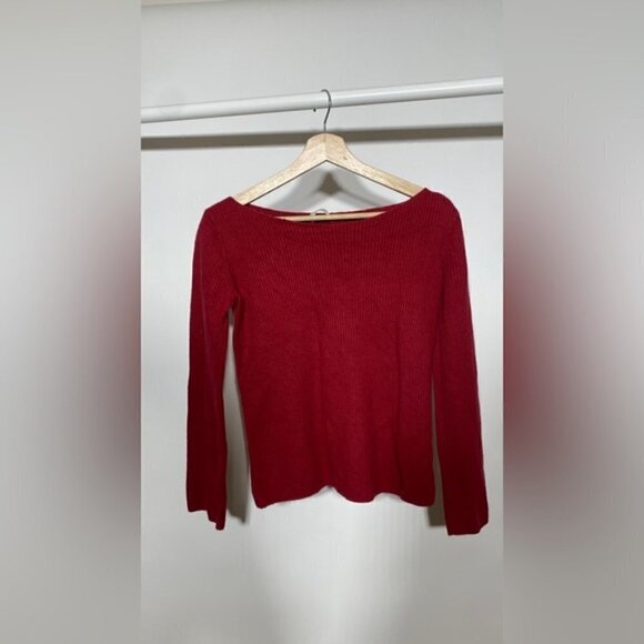 ARITZIA Babaton Kitano burgundy red sweater - Picture 3 of 6